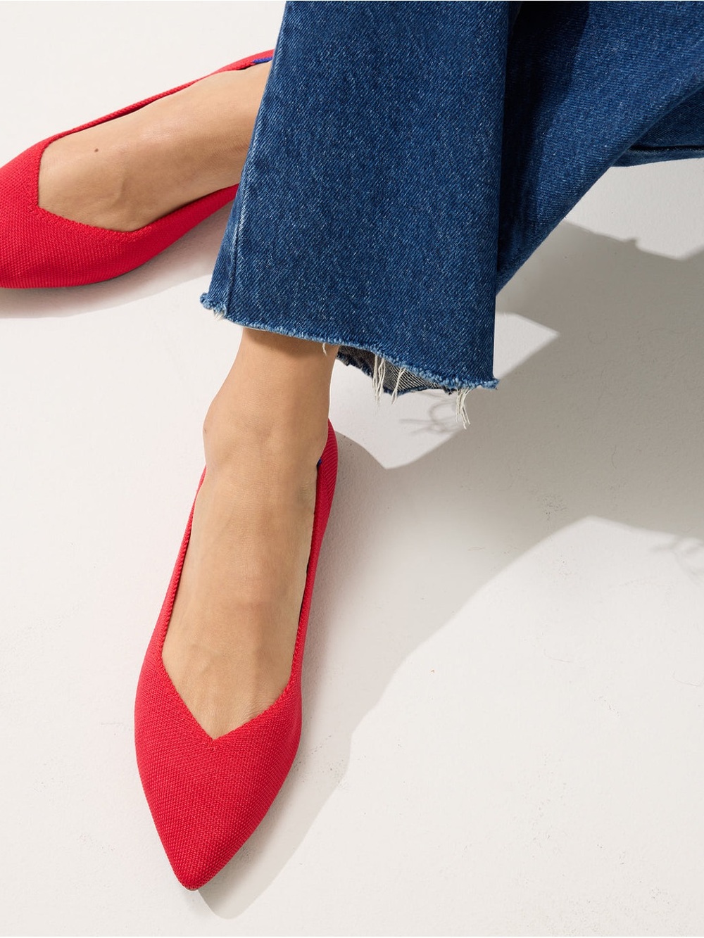 Rothy's The Point Shoes in Chili Red, Size 11